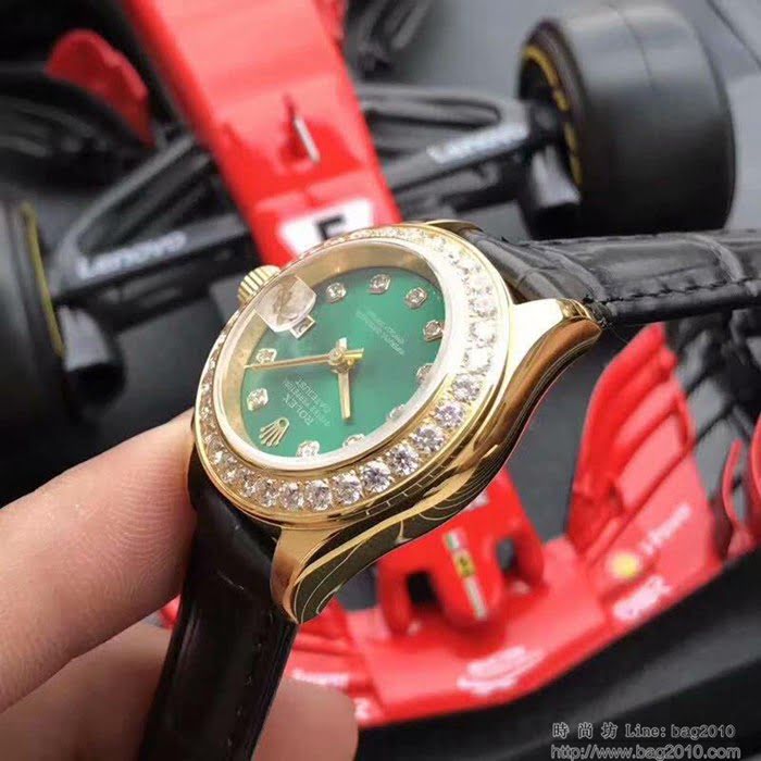 ROLEX勞力士 最新上市 Rolex淑女系列 珍珠貝母錶盤 環繞璀璨鑽石 進口6t51機芯 深度防水 女士腕表  wssb4500